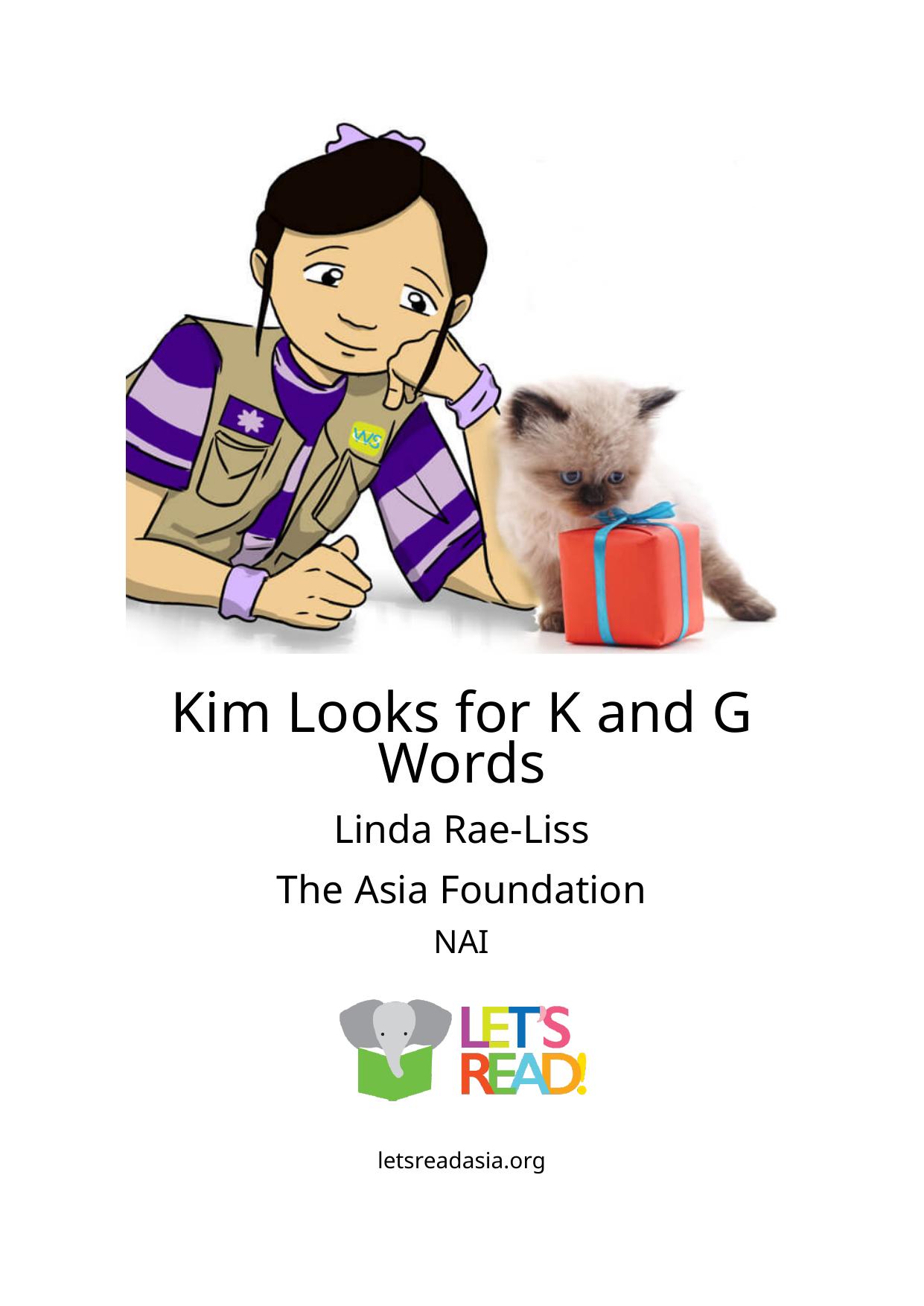 Kim Looks for K and G Words